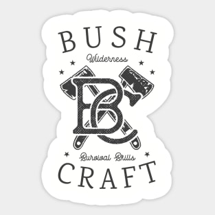 Bush Craft Outdoor tshirt Sticker